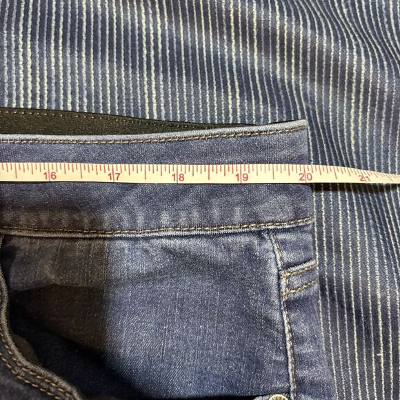 Ava & Viv Jeans Women 20W Dark Wash Stretch Denim Skinny Tapered Plus Size - Picture 5 of 8